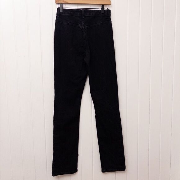 Reformation Kellen Snap Jeans Black Size 27 - Picture 7 of 10